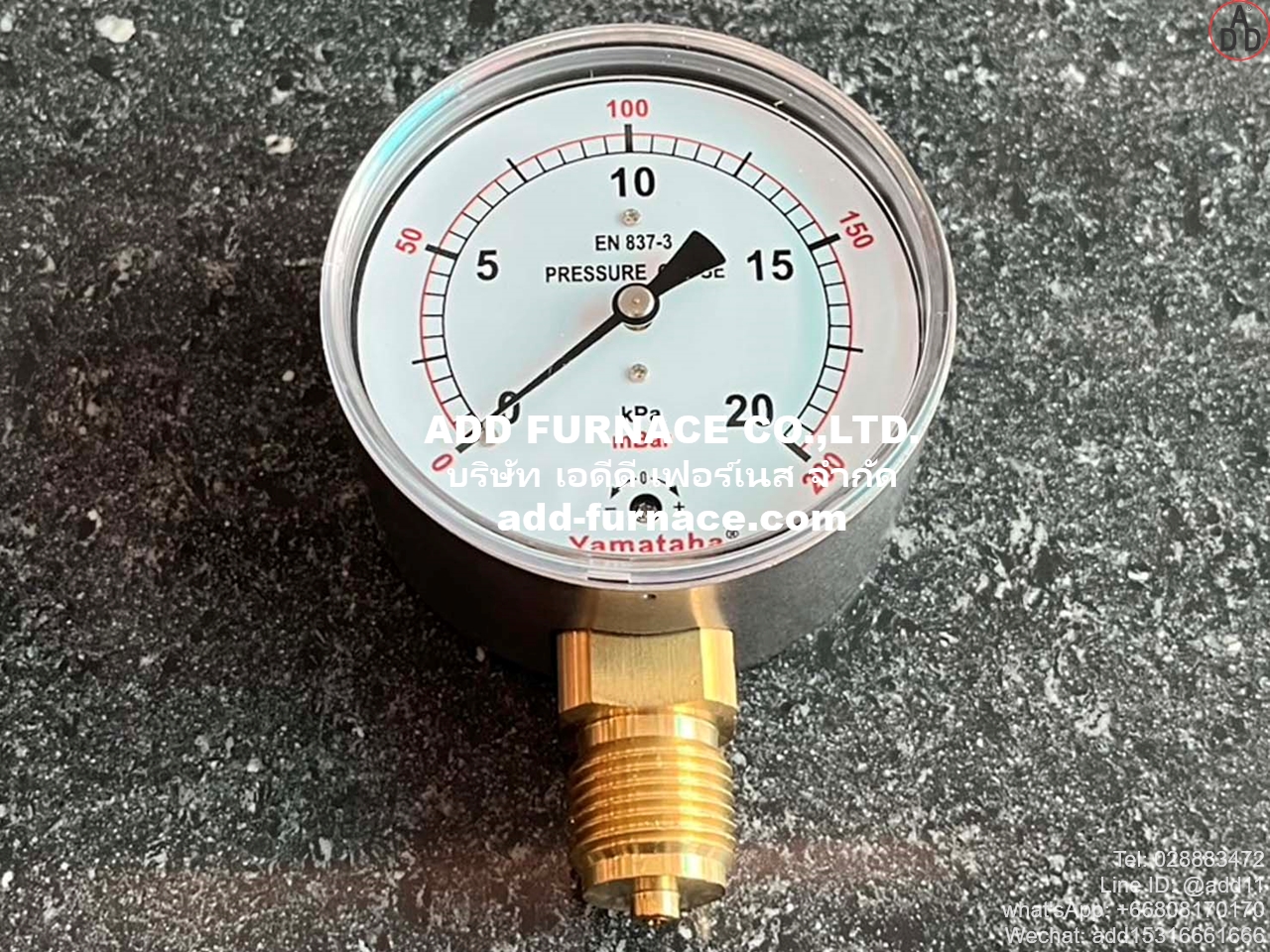 Yamataha Pressure Gauge 0-20kPa(0-200mBar) 1/2 (2)